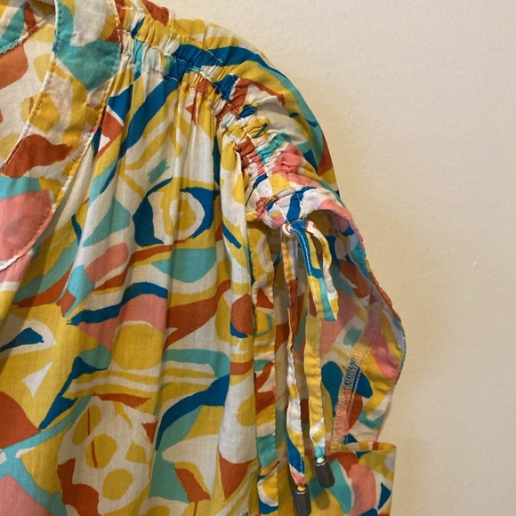 Anthropologie abstract print button down shirt - Picture 3 of 5
